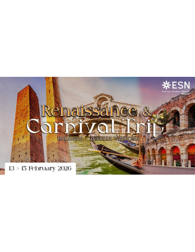 ESN Salerno Renaissance & Carnival Trip 1st payment  13-15 Feb 26